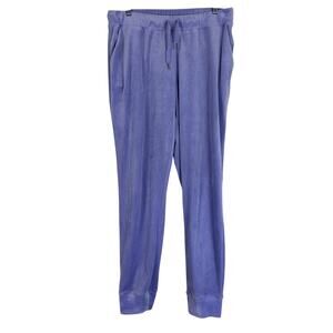Juicy Couture x Forever 21 Bling Joggers Womens L Lilac Purple Velour Y2K